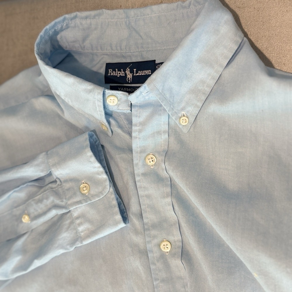 Polo Ralph Lauren Cotton Yarmouth Pinpoint Oxford Mens 17-34 Preppy Academia